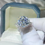 8 Carat Moissanite 925 Sterling Silver Ring
