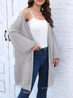 Open Front Long Sleeve Cardigan