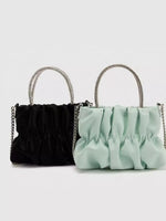 Ruched Chain Crossbody Bag