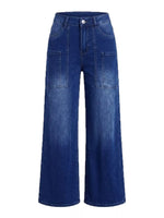 High-Waisted Wide Leg Jeans