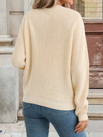 Bow Button Up Long Sleeve Cardigan