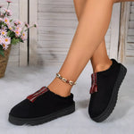 Round Toe Platform Slippers