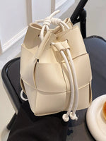 Woven Bucket Crossbody Bag