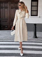Tie Front Polka Dot Dress
