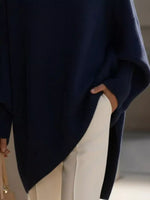 Oversized Batwing Sleeve Knit Sweater