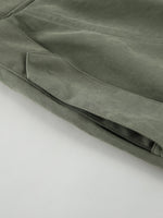 Lapel Collar Tie Waist Trench Jacket