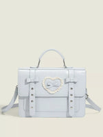 Heart Decor Buckle Backpack Bag