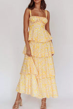 Floral Layered Maxi Dress
