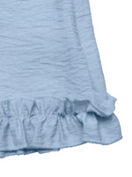 Smocked Strapless Ruffle Hem Romper
