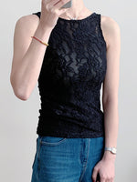 Lace Round Neck Tank