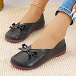 Bow Round Toe Flats Slip-Ons
