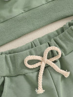 Children's Bunny Applique Top and Pants Outfit Set