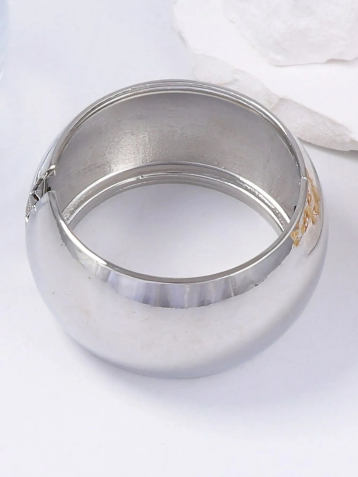 Zinc Alloy Wide Band Cuff Bracelet