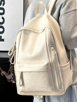 Leather Texture Backpack Bag