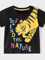 Children's Tiger Graphic Tee & Shorts Set