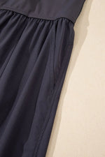 Cutout Square Neck Wide Strap Active Jumpsuit