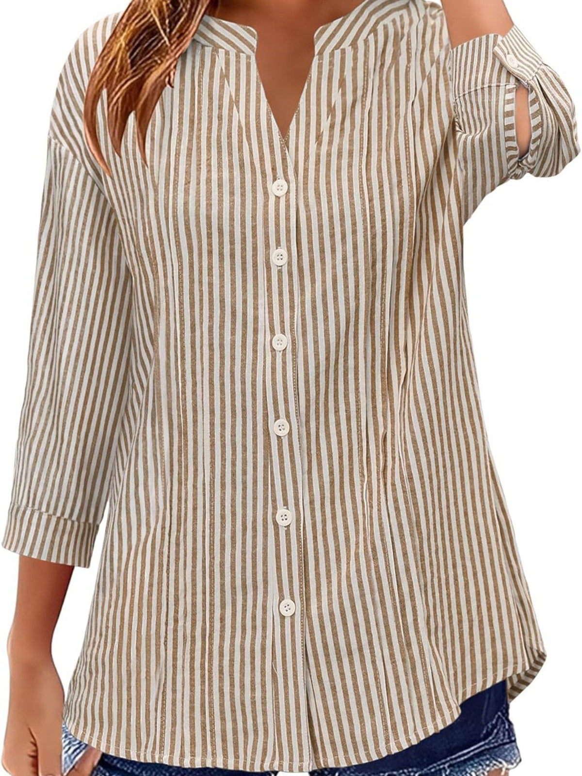 Button-Down Notched Shirt