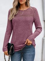 Ribbed Long Sleeve T-Shirt