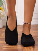 Square Toe Slip-Ons