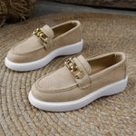 Round Toe Platform Slip-Ons