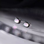 Shell Cute Cat Stud Earrings