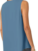 Full Size V-Neck Sleeveless Tank Top Plus Size