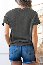 Round Neck Short Sleeve T-Shirt