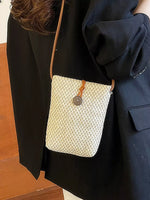 Straw Woven Crossbody Bag