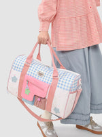 Color Block Large Capacity Travel Bag