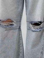 Distressed Wide Leg Jeans