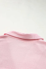 Color Block Casual Button Up Shirt