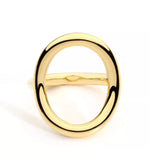 18K Gold-Plated Copper Round Ring