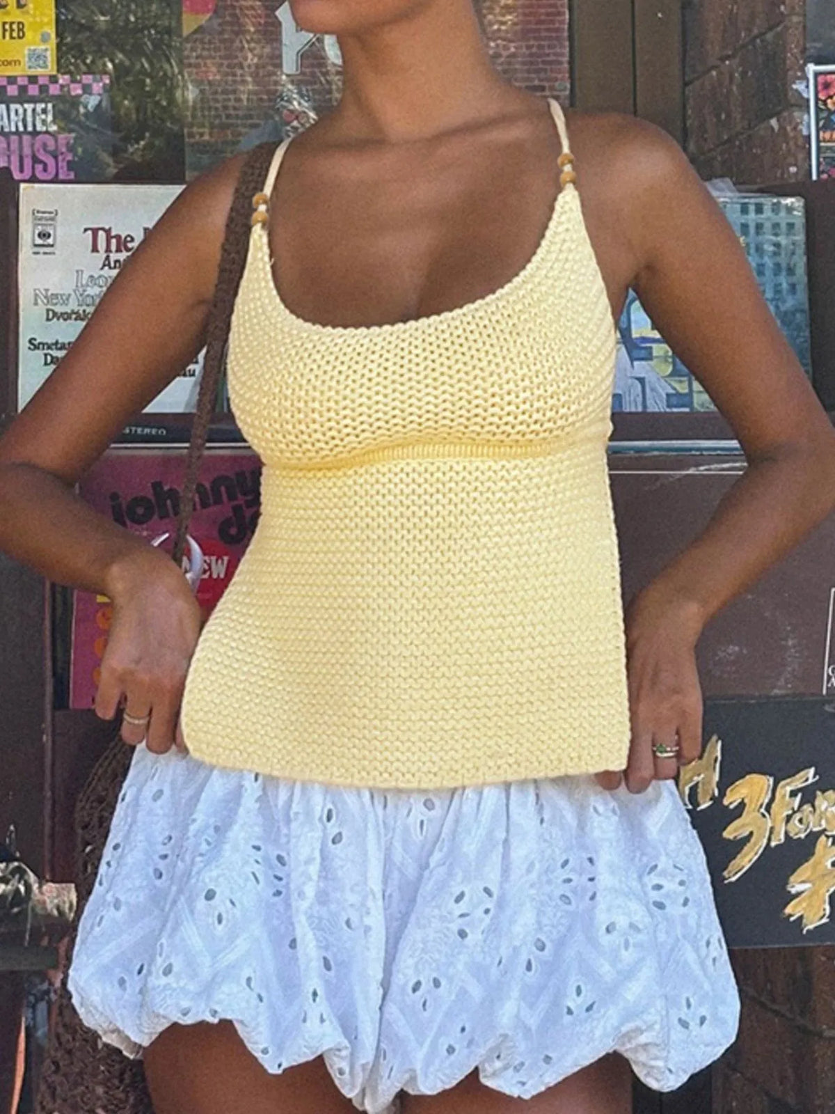 Scoop Neck Knit Cami