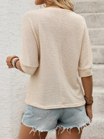 Daisy V-Neck Half Sleeve T-Shirt