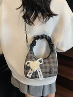 Ruched Handle Crossbody Bag