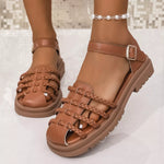 Round Toe Platform Sandals