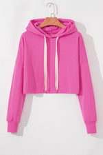 Drawstring Dropped Shoulder Hoodie