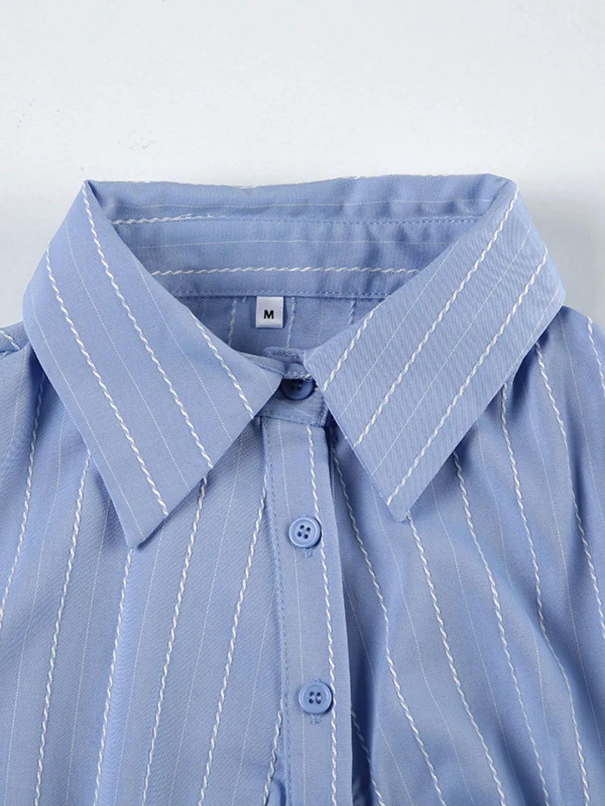 Striped Button-Down Collared Neck Shirt