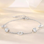 925 Sterling Silver Chain Geometric Bracelet