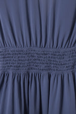 Bow-Tie V-Neck Ruffle Hem Mini Dress