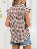 Gingham Button-Down Shirt