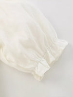 Children's Smocked Puff Sleeve Tiered Dress