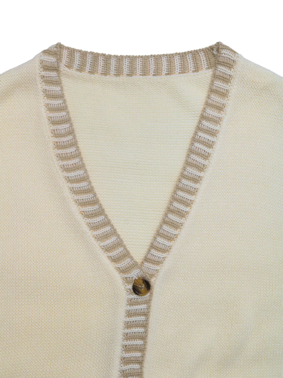 Button Up V-Neck Sweater Vest