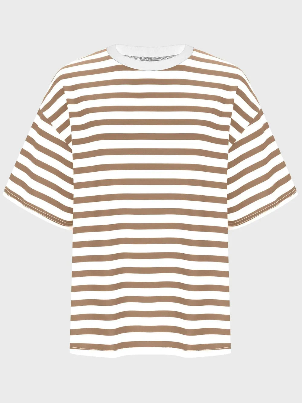 Striped Round Neck Half Sleeve T-Shirt