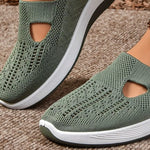 Round Toe Mesh Slip-Ons