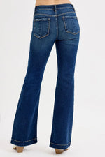RISEN Full SIze Tummy Control Mid Rise Flare Jeans Plus SIze