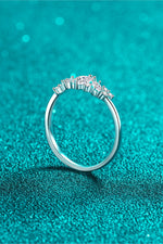 Adored Moissanite Rhodium-Plated Ring