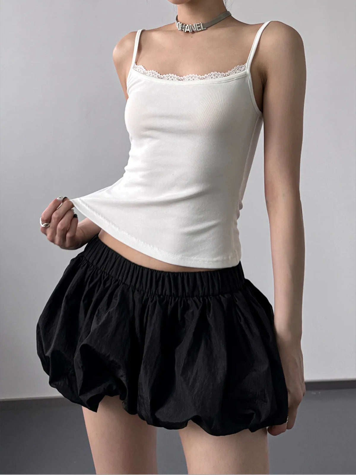 Lace Trim Cami Top