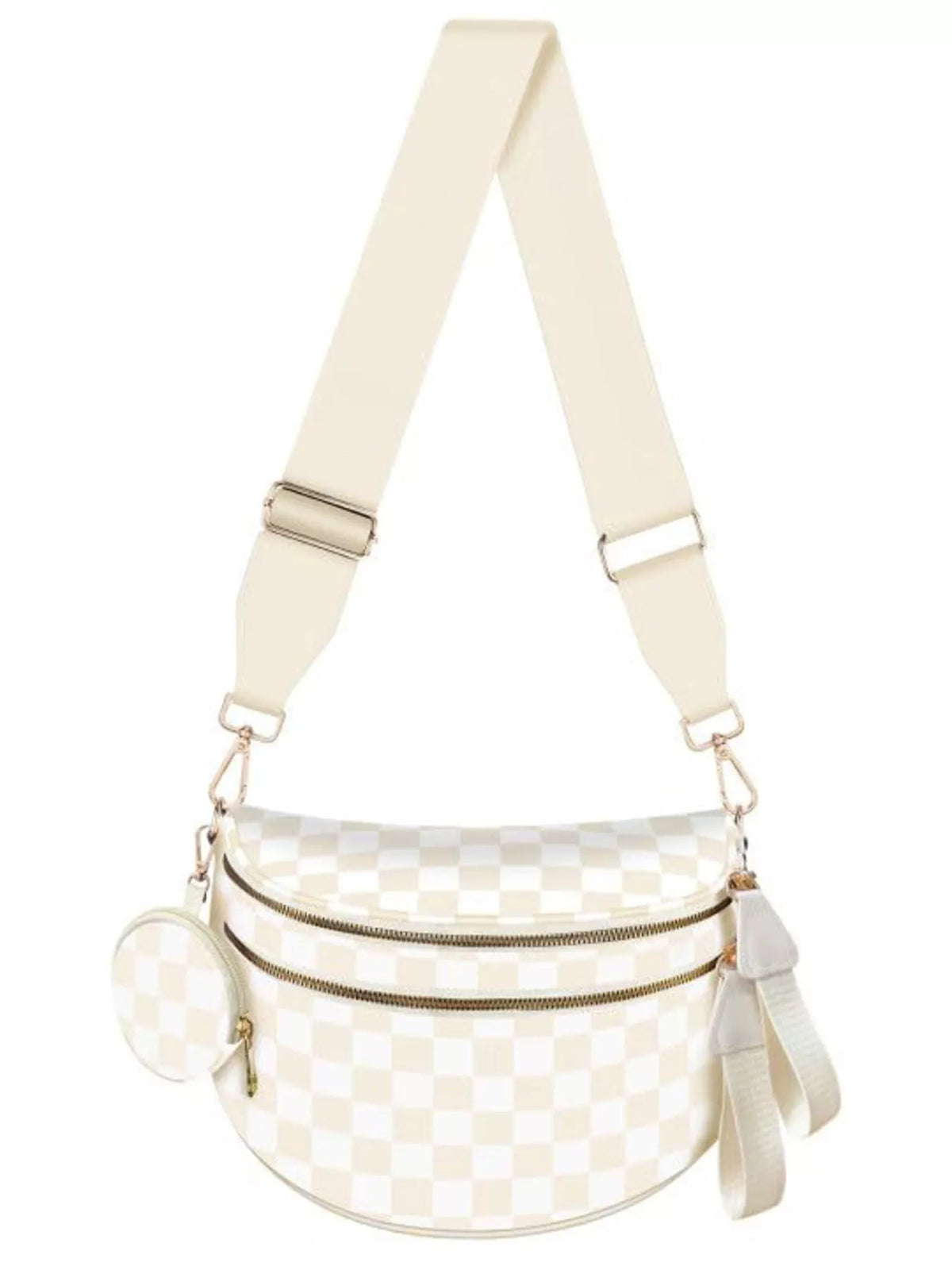 Multi-Pocket Adjustable Strap Crossbody Bag