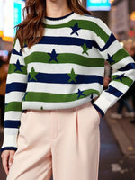 Stars and Stripes Long Sleeve Sweater